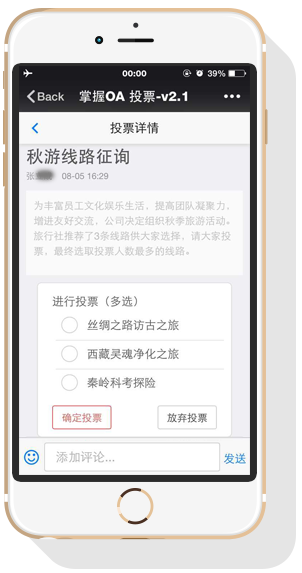 投票